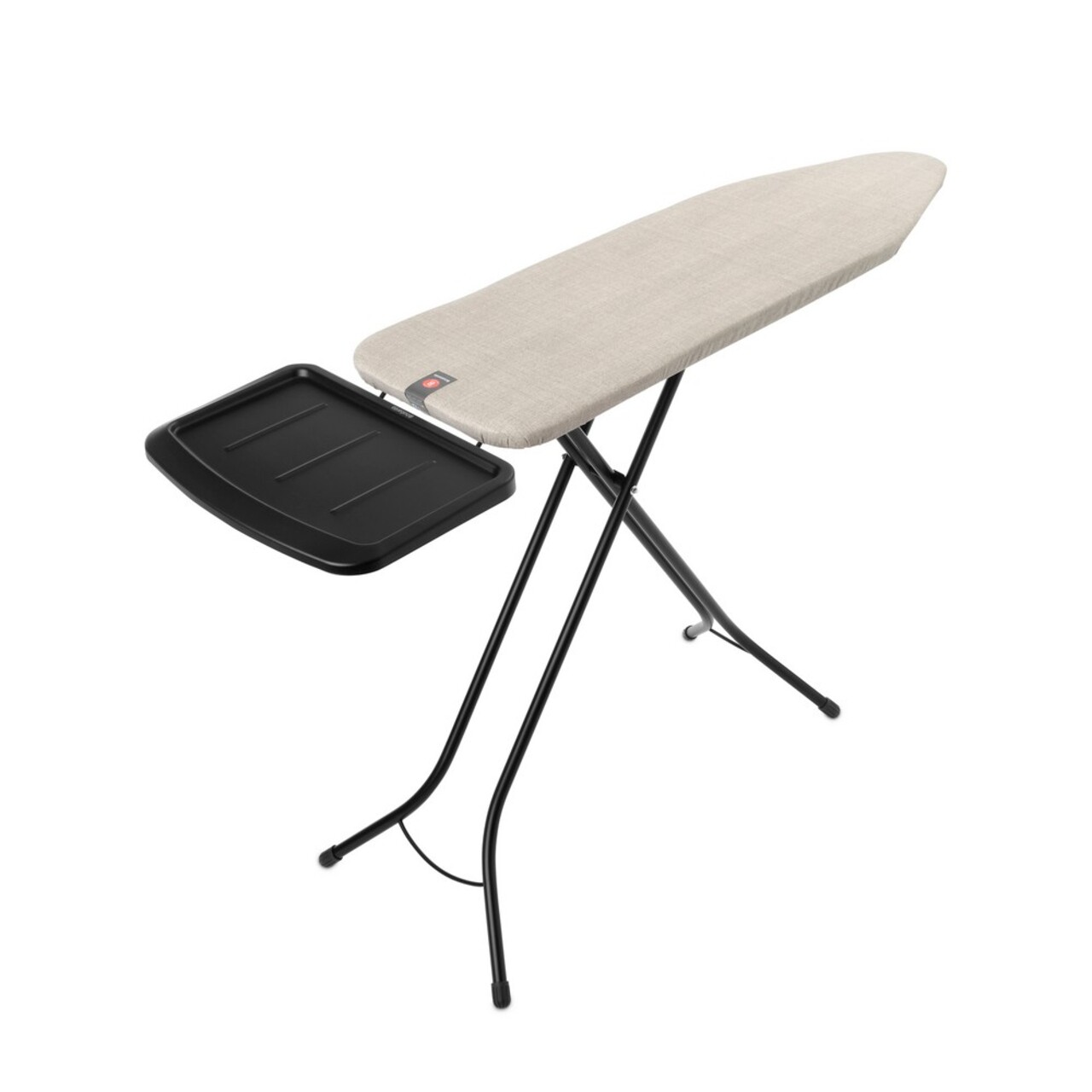 Masa de calcat, Brabantia B, Denim Grey, 124x38 cm, 7 pozitii de reglare, cu suport statie de calcat, otel/bumbac - imagine 5